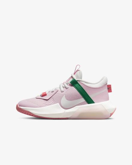 Zapatillas Baloncesto Nike Air Zoom Crossover Kids Niña Rosas Blancas | DESNU-3720