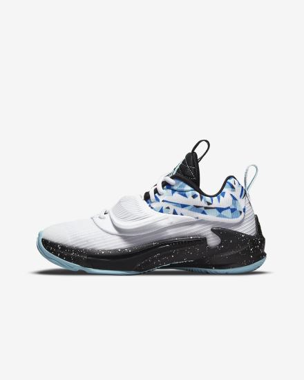 Zapatillas Baloncesto Nike Freak 3 SE Kids Niño Blancas Negras | ZJWYR-8123