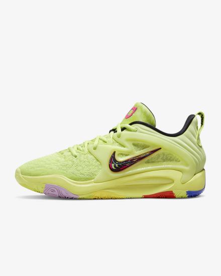 Zapatillas Baloncesto Nike KD15 Hombre Limón Claro Negras Fucsia Rojas Claro | WKNSB-7630
