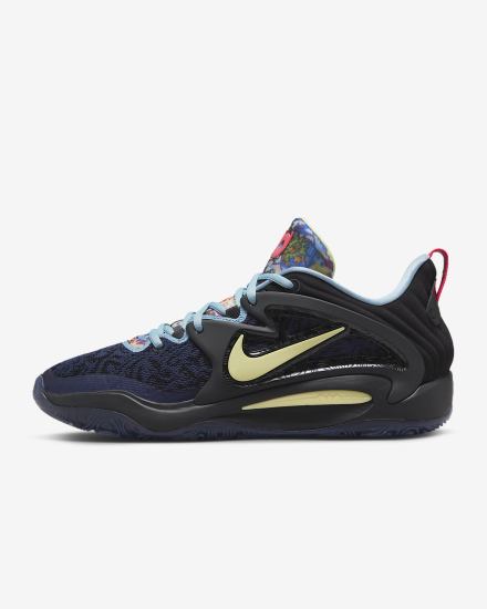 Zapatillas Baloncesto Nike KD15 Hombre Negras Azules | EWFLO-1624
