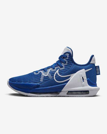 Zapatillas Baloncesto Nike LeBron Witness 6 (Team) Hombre Azul Real Blancas | EJXRW-7680