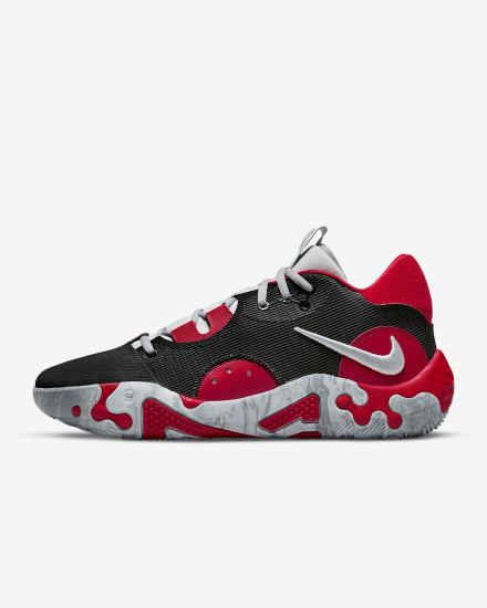 Zapatillas Baloncesto Nike PG 6 Hombre Negras Rojas Gris | VWEBY-1649
