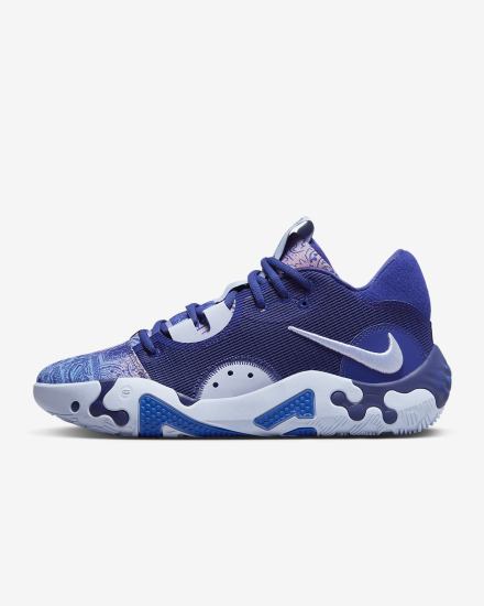 Zapatillas Baloncesto Nike PG 6 Mujer Azul Real Azul Real Oscuro Azules Coral Azules Claro | XDMFY-5096