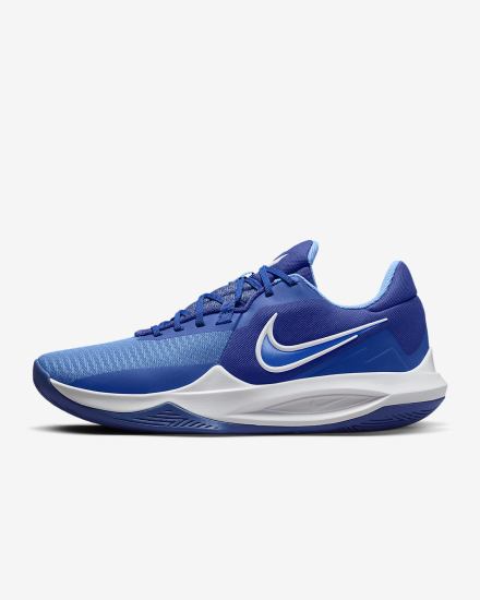 Zapatillas Baloncesto Nike Precision 6 Mujer Azul Real Azules Blancas | ZOQIS-9736