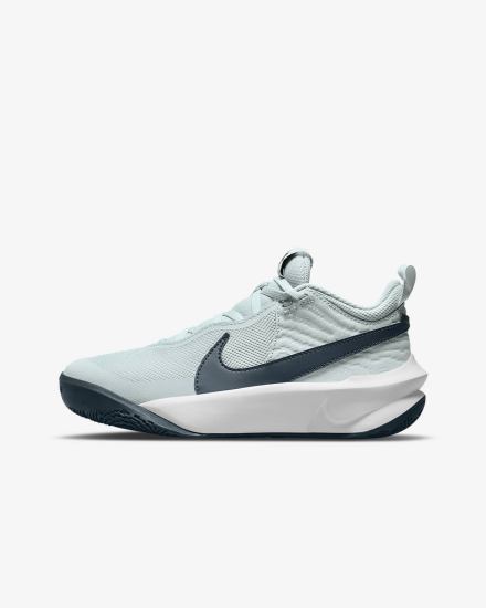 Zapatillas Baloncesto Nike Team Hustle D 10 Kids Niño Blancas Azul Marino | BEIRP-6843