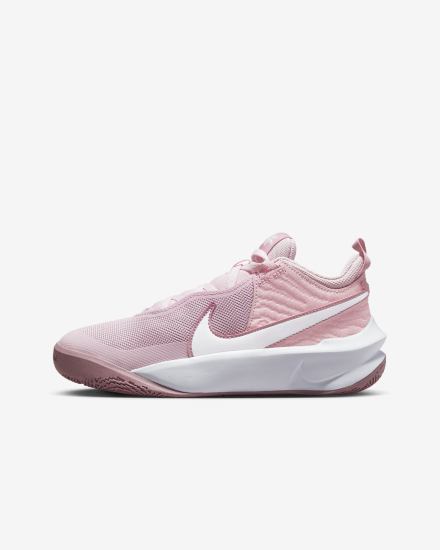 Zapatillas Baloncesto Nike Team Hustle D 10 Kids Niño Rosas Rosas Blancas | MREBW-9620