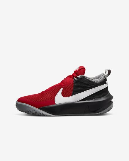 Zapatillas Baloncesto Nike Team Hustle D 10 Kids Niño Rojas Gris Negras Blancas | QHDGL-9162