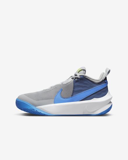 Zapatillas Baloncesto Nike Team Hustle D 10 Kids Niño Gris Azul Marino Verde Azules | WSBFZ-1032