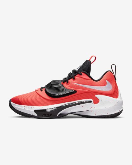 Zapatillas Baloncesto Nike Zoom Freak 3 (Team) Hombre Rojas Claro Negras Blancas | DZTRQ-0623
