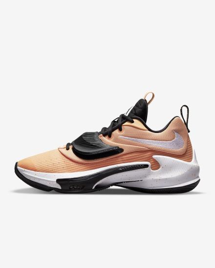 Zapatillas Baloncesto Nike Zoom Freak 3 (Team) Hombre Naranjas Negras Blancas | MXVRL-1398