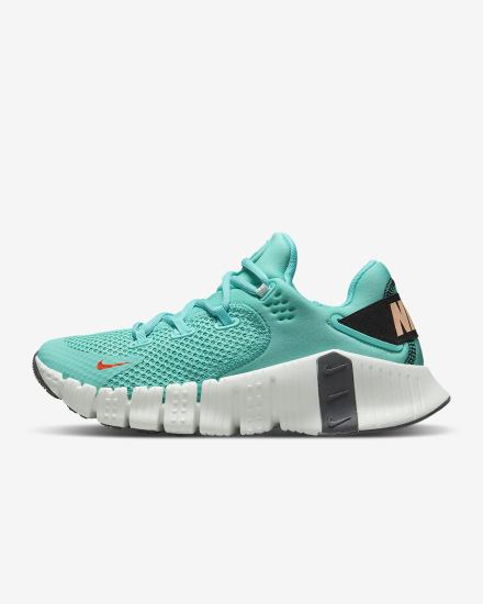 Zapatillas Deportivos Nike Free Metcon 4 Mujer Turquesa Negras Verde Naranjas | CBQSW-2895