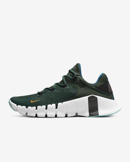 Zapatillas Deportivos Nike Free Metcon 4 Mujer Verde Negras Blancas | FHDOL-1378