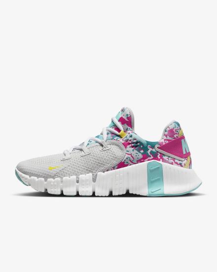 Zapatillas Deportivos Nike Free Metcon 4 Mujer Turquesa Blancas Amarillo | FLWNQ-9467