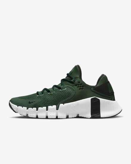 Zapatillas Deportivos Nike Free Metcon 4 Mujer Verde Negras Blancas | GYAPL-0894