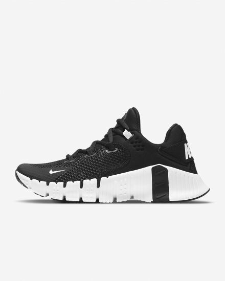 Zapatillas Deportivos Nike Free Metcon 4 Mujer Negras Blancas | PAFVY-9083