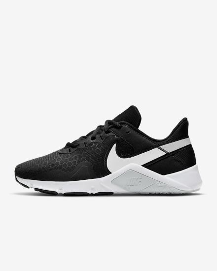 Zapatillas Deportivos Nike Legend Essential 2 Mujer Negras Plateadas Blancas | TXGKY-7162