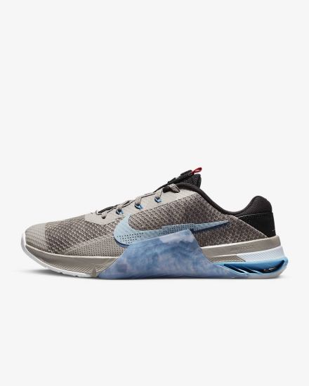 Zapatillas Deportivos Nike Metcon 7 AMP Mujer Gris Negras Azules | CWZDS-3890