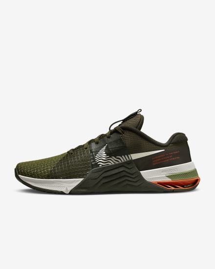 Zapatillas Deportivos Nike Metcon 8 Hombre Kaki Beige Claro | DJRLH-6501
