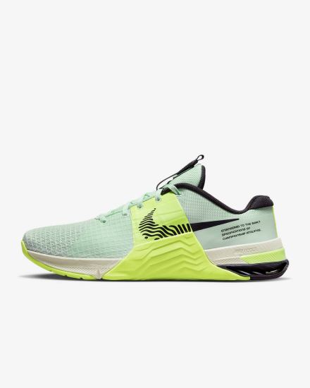 Zapatillas Deportivos Nike Metcon 8 Hombre Verde Menta Verde Moradas | RZTMA-2396
