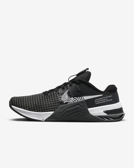 Zapatillas Deportivos Nike Metcon 8 Mujer Negras Gris Oscuro Blancas | ZVOIM-4759