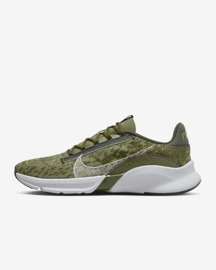 Zapatillas Deportivos Nike SuperRep Go 3 Next Nature Flyknit Hombre Verde Blancas Beige Claro | DQEWK-8507
