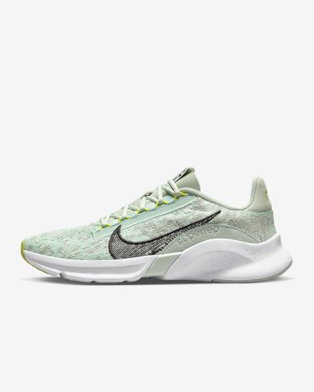Zapatillas Deportivos Nike SuperRep Go 3 Flyknit Next Nature Mujer Verde Menta Blancas Negras | OFDES-7632