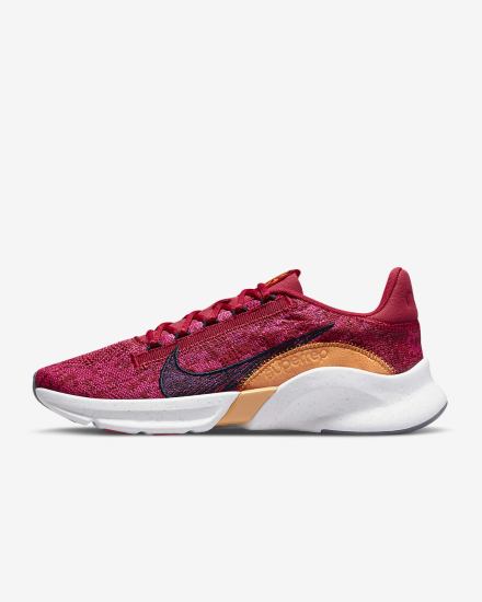 Zapatillas Deportivos Nike SuperRep Go 3 Flyknit Next Nature Mujer Rosas Amarillo Oscuro Azules | TNMEW-9780
