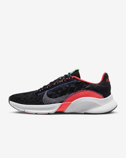 Zapatillas Deportivos Nike SuperRep Go 3 Next Nature Flyknit Hombre Negras Gris Oscuro Rojas Claro Blancas | WQXFP-7842