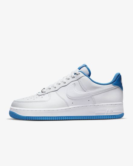 Zapatillas Nike Air Force 1 '07 Hombre Blancas Azules Claro Blancas | NSFXK-2364