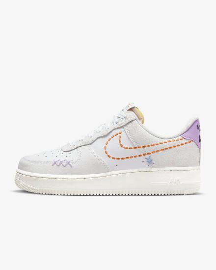 Zapatillas Nike Air Force 1 '07 LX Mujer Blancas Verde Naranjas | RXISC-0793