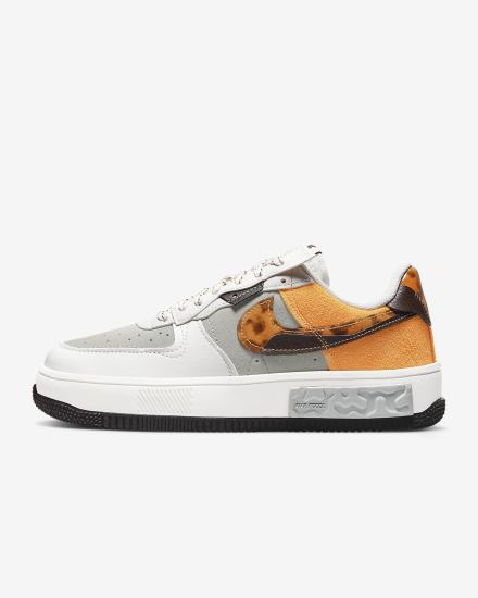 Zapatillas Nike Air Force 1 Fontanka Mujer Marrones Beige Claro Amarillo | KQHPW-5671