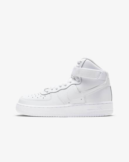 Zapatillas Nike Air Force 1 High LE Kids Niña Blancas | JRUZA-8564