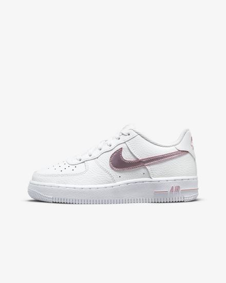 Zapatillas Nike Air Force 1 Kids Niña Blancas Rosas | EXMIB-4738
