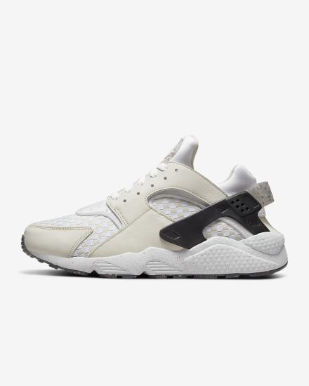 Zapatillas Nike Air Huarache Crater Premium Hombre Beige Claro Negras Blancas | VPALW-2536