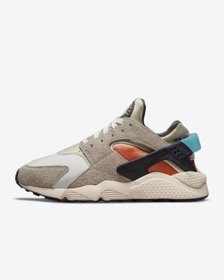 Zapatillas Nike Air Huarache Mujer Kaki Azules | SIAHF-9564