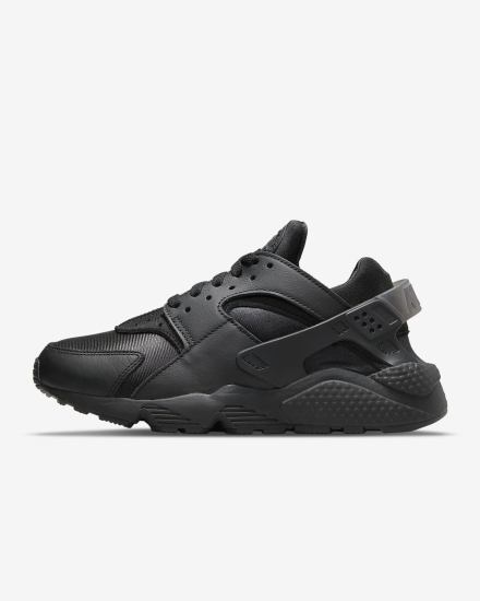 Zapatillas Nike Air Huarache Mujer Negras Gris Oscuro Negras | VTESM-1083