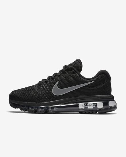 Zapatillas Nike Air Max 2017 Mujer Negras Gris Oscuro Blancas | NBIWK-4038