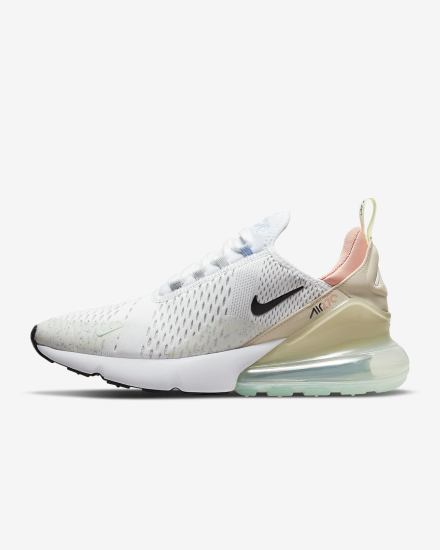 Zapatillas Nike Air Max 270 Hombre Blancas Plateadas Negras | YIXUW-2108