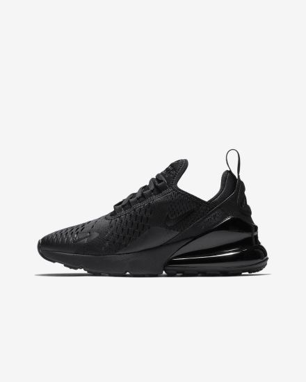 Zapatillas Nike Air Max 270 Kids Niño Negras | NVULY-0165