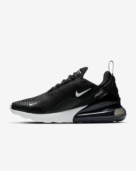Zapatillas Nike Air Max 270 Mujer Negras Blancas Gris Oscuro | DUTES-1486