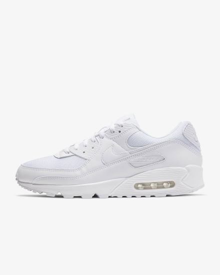 Zapatillas Nike Air Max 90 Hombre Blancas Gris Blancas | GRQIV-6397