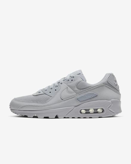 Zapatillas Nike Air Max 90 Hombre Gris Negras Blancas Negras | ICZNG-3502
