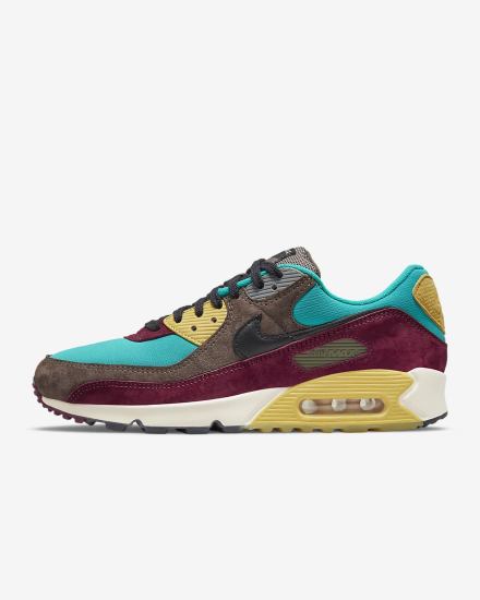 Zapatillas Nike Air Max 90 Hombre Verde Doradas Negras | AFSCX-6472