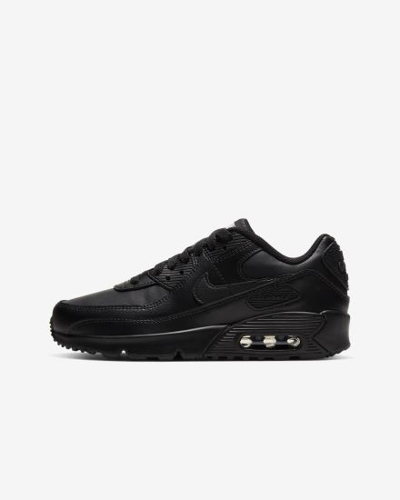 Zapatillas Nike Air Max 90 LTR Kids Niña Negras Blancas Negras | WFNQA-7901