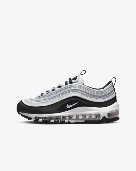 Zapatillas Nike Air Max 97 Kids Niña Negras Plateadas Metal Plateadas Blancas | ROLYZ-0375
