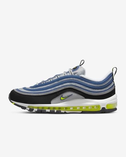 Zapatillas Nike Air Max 97 OG Hombre Azules Metal Plateadas Negras Amarillo | ZRXCE-8627