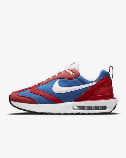 Zapatillas Nike Air Max Dawn Hombre Azul Real Rojas Beige Claro Blancas | VXOSB-7320