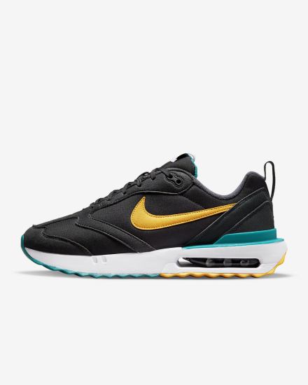 Zapatillas Nike Air Max Dawn Hombre Gris Oscuro Negras Doradas | LFUXT-8450