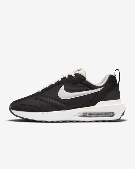 Zapatillas Nike Air Max Dawn Hombre Negras Metal Plateadas Naranjas Blancas | QSRDA-4601