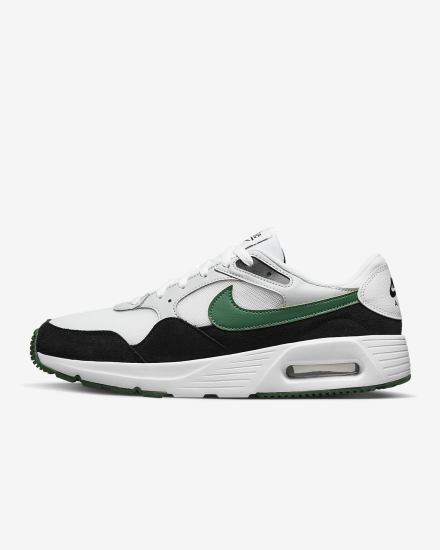 Zapatillas Nike Air Max SC Hombre Blancas Negras Plateadas Verde | VBTGY-4062